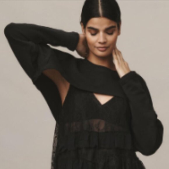 Brand New By Anthropologie Black Sweater Shrug - Picture 1 of 12